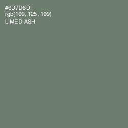 #6D7D6D - Limed Ash Color Image